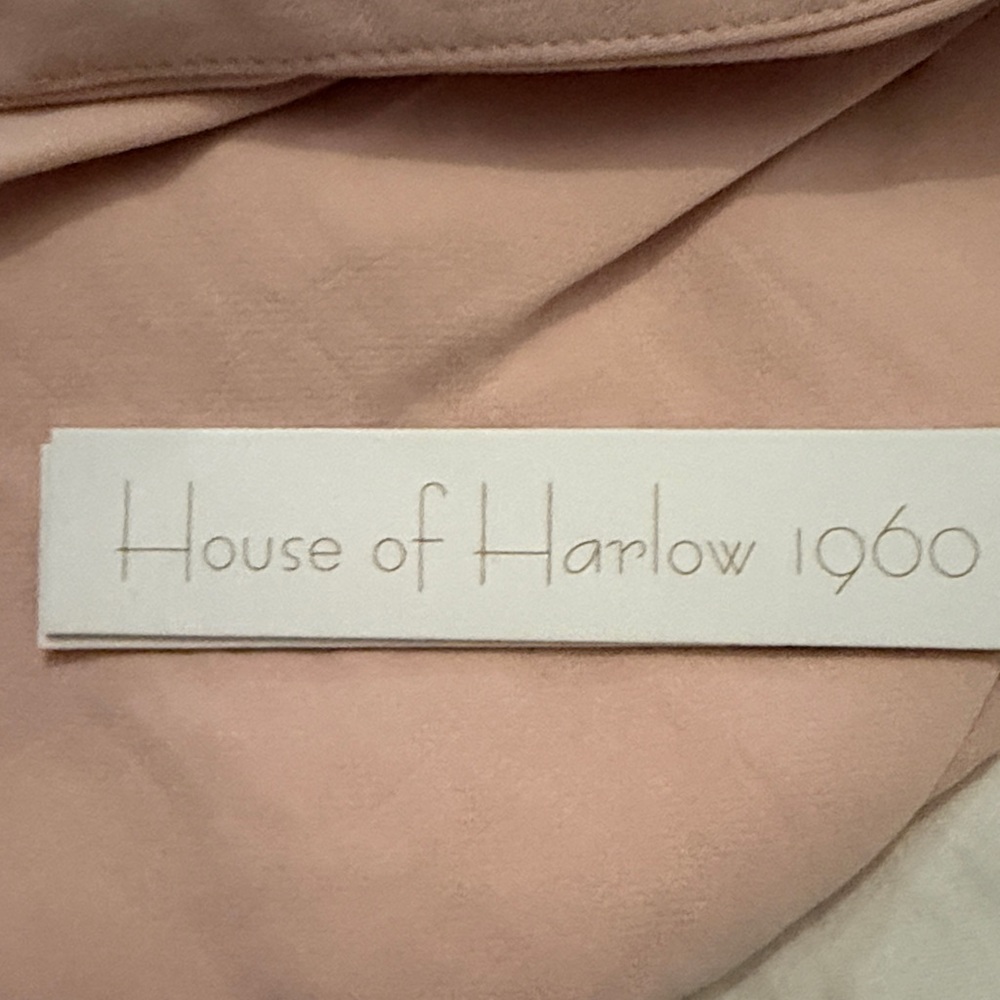House of Harlow 1960 Blush Pink Wide Leg Pants set - Picture 5 of 5
